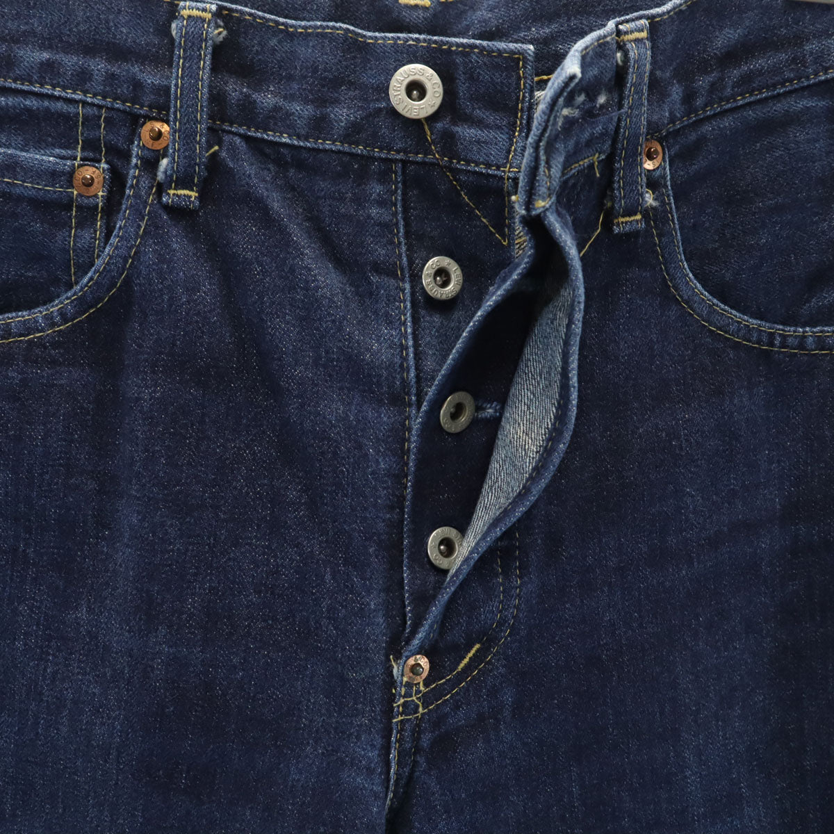 Levi's リーバイス 90s 702 日本製 赤耳 ビッグE オールド ストレートデニムパンツ W29 インディゴ ジーンズ 隠しリベット セルビッチ シンチバック メンズ