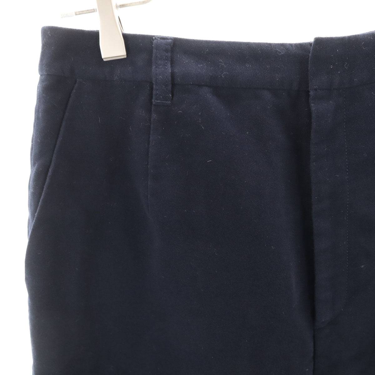 IENA イエナ 未使用 リクライドモールスキンペグトップ テーパードパンツ 38 ネイビー タグ付き レディース