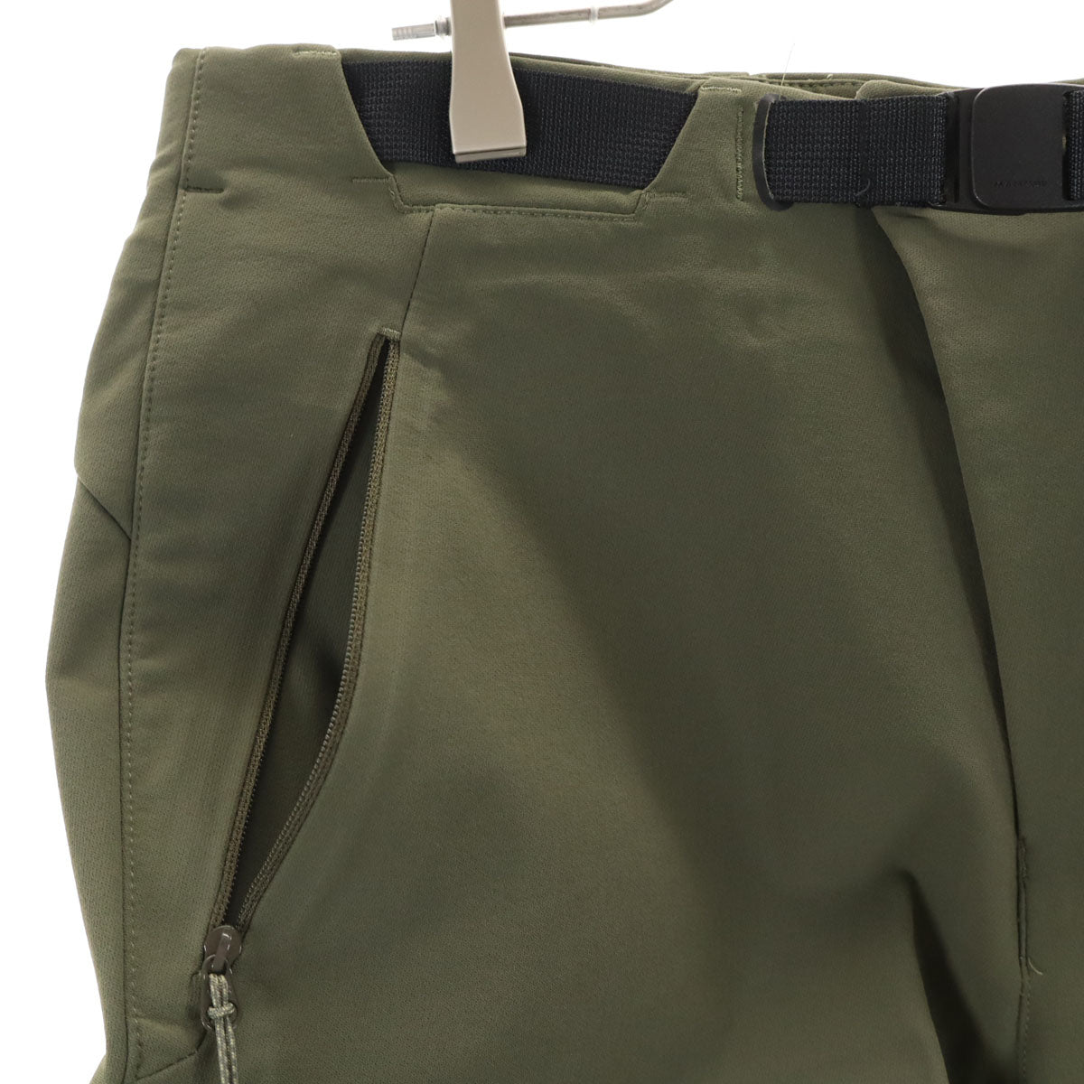 美品 Mammut マムート ソフトシェル アジアン フィット パンツ L カーキ アウトドア メンズ