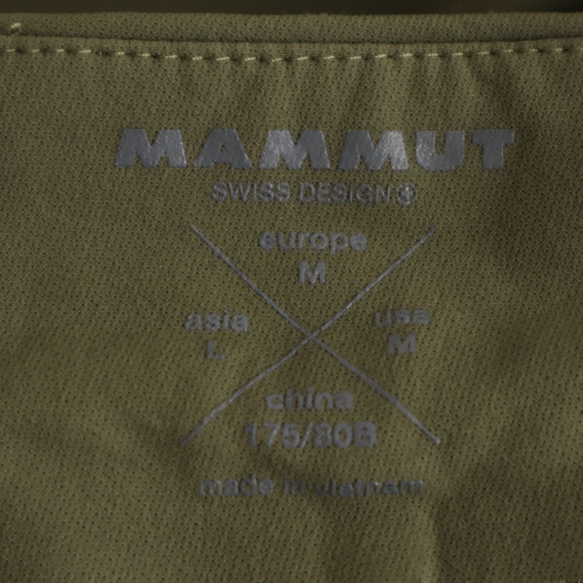 美品 Mammut マムート ソフトシェル アジアン フィット パンツ L カーキ アウトドア メンズ