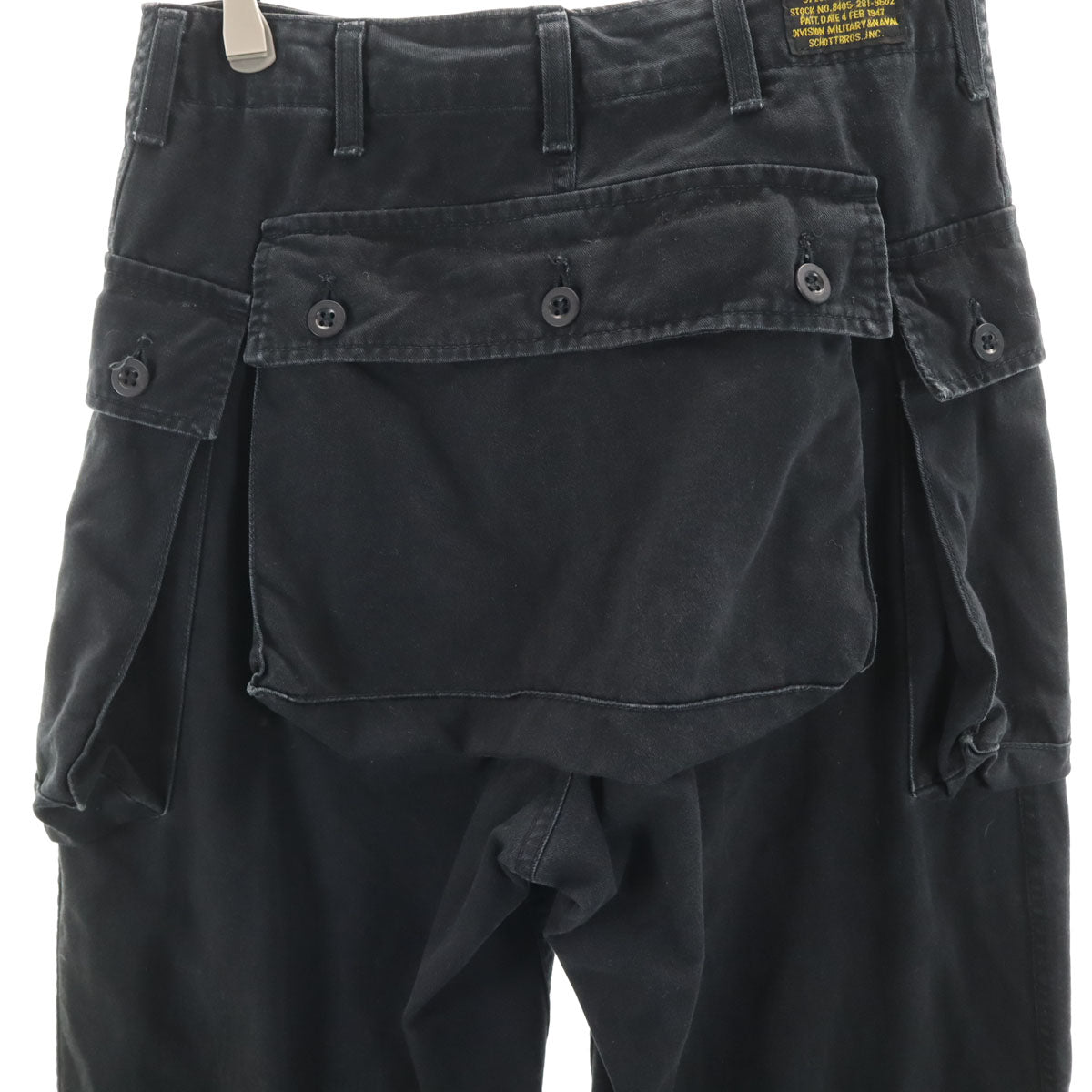 schott ショット 日本製 カーゴパンツ S ブラック メンズ