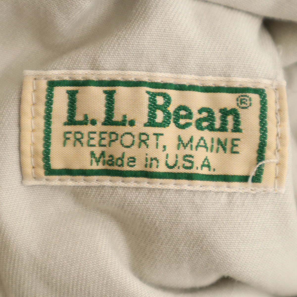 L.L.Bean エルエルビーン 80s 90s USA製 オールド パンツ S ライトグレー系 アウトドア メンズ