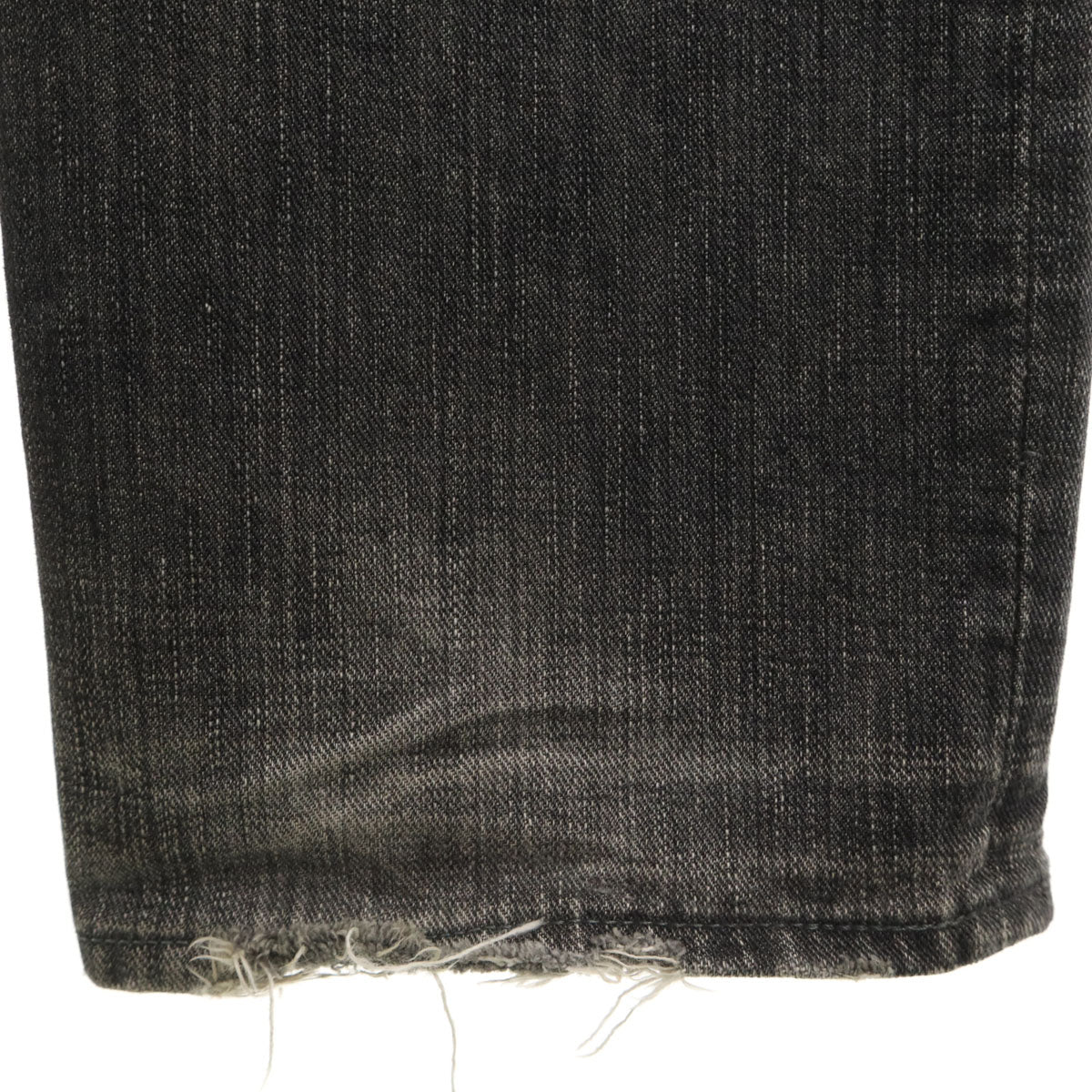 NUMBER (N)INE TAKAHIRO MIYASHITA ナンバーナイン タカヒロミヤシタ 0 5 日本製 NIGHT CRAWLER ダメージリペア加工 デニムパンツ 4 グレー系 ジーンズ RIRIジップ ハート涙 メンズ