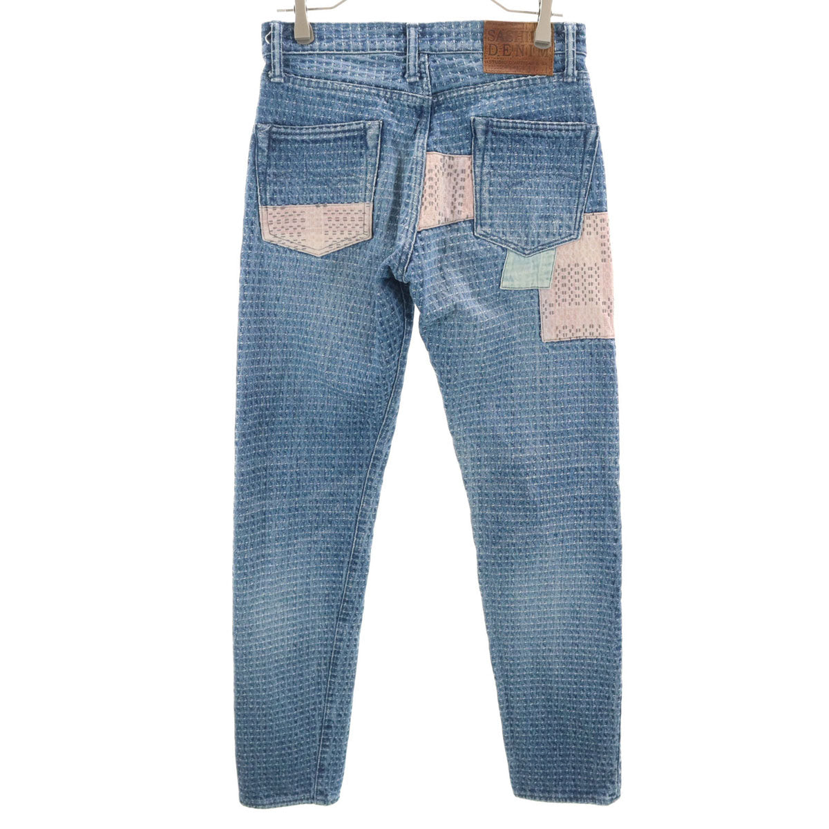 美品 STUDIO D’ARTISAN ステュディオダルチザン 日本製 刺し子 デニムパンツ w30 ブルー系 ジーンズ メンズ