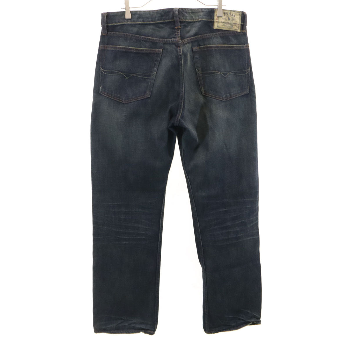 POLO RALPH LAUREN ポロラルフローレン 650 ストレートデニムパンツ W36 インディゴ ジーンズ ビッグサイズ メンズ