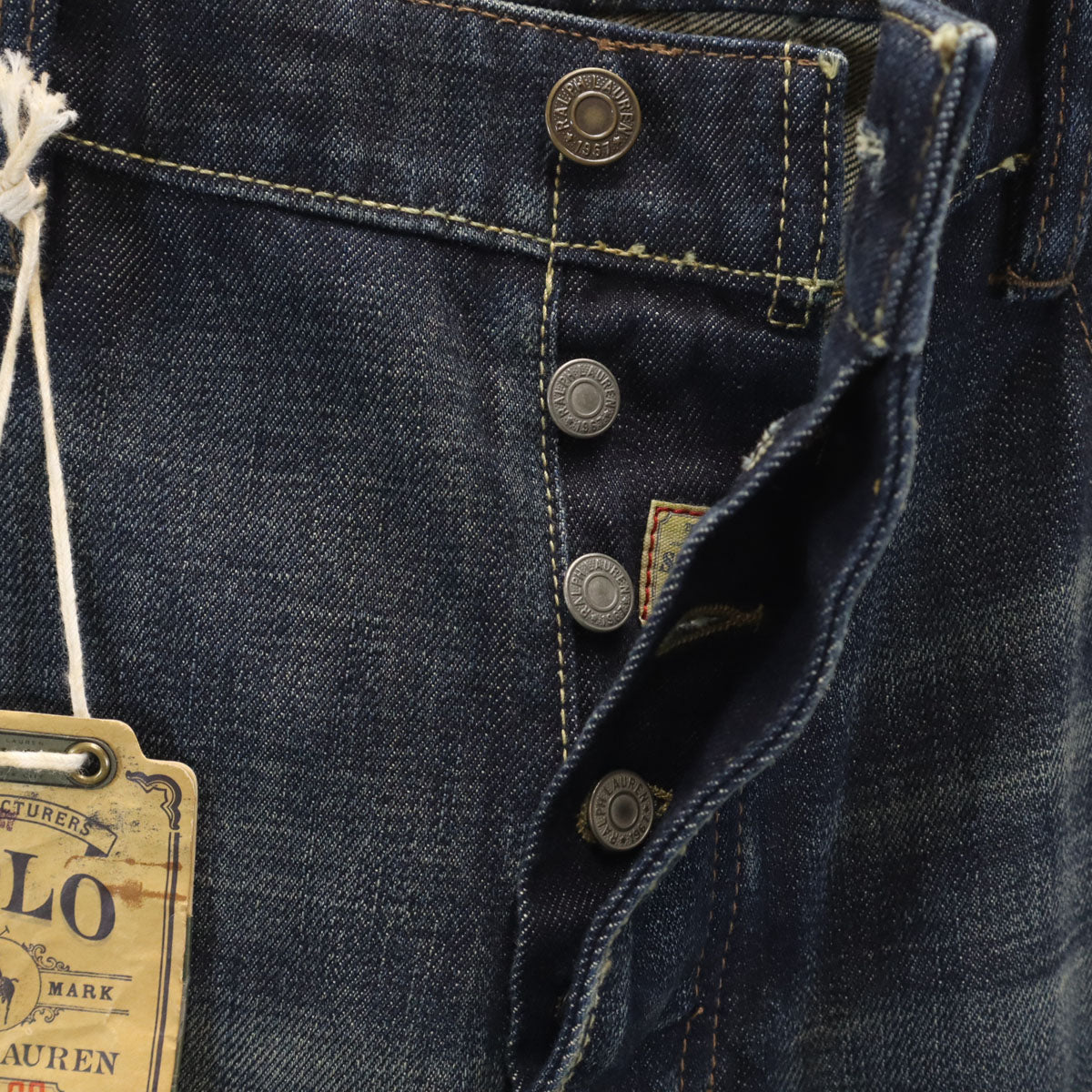 POLO RALPH LAUREN ポロラルフローレン 650 ストレートデニムパンツ W36 インディゴ ジーンズ ビッグサイズ メンズ