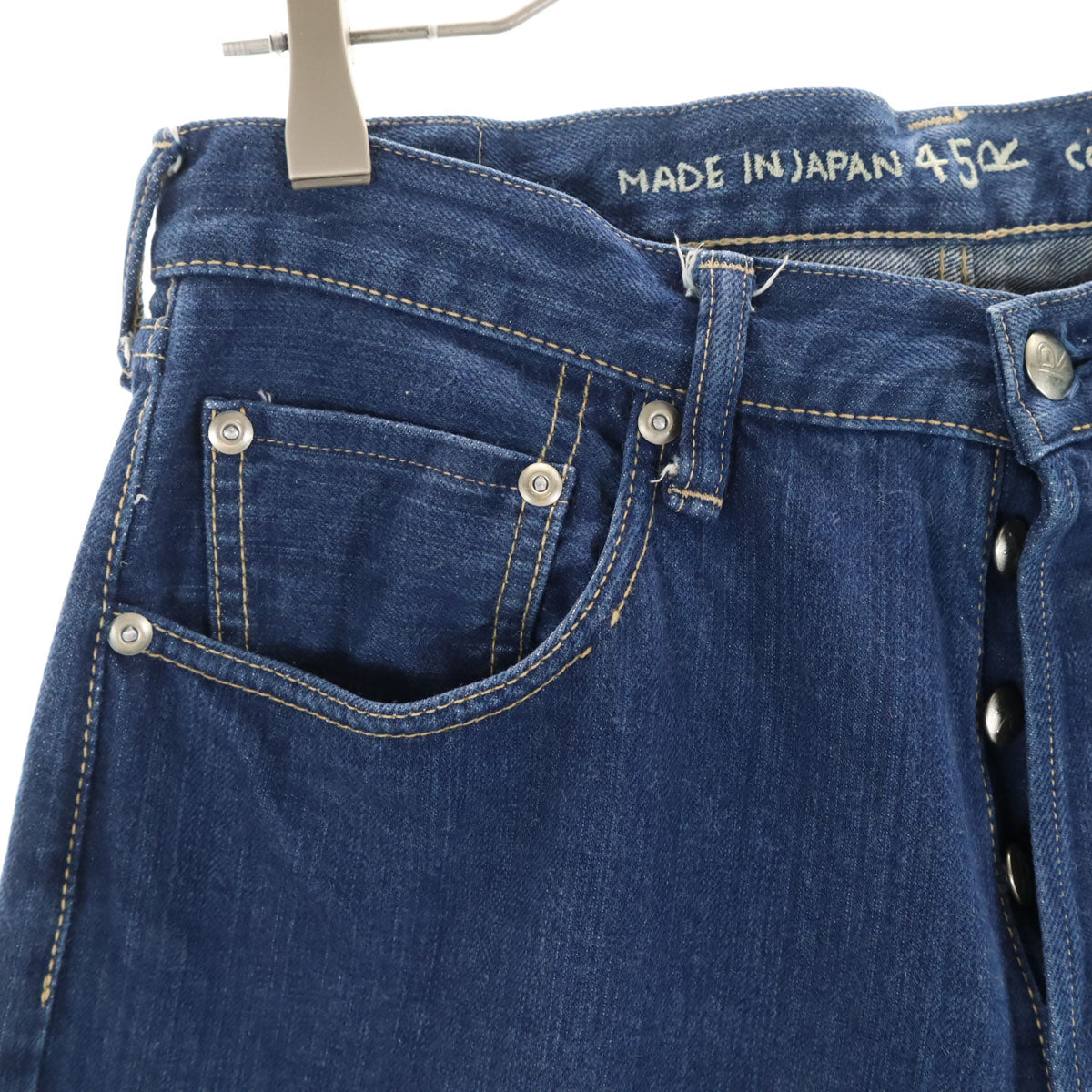 45R 45rpm フォーティーファイブアールピーエム 日本製 ストレートデニムパンツ w30 ジーンズ ボタンフライ メンズ