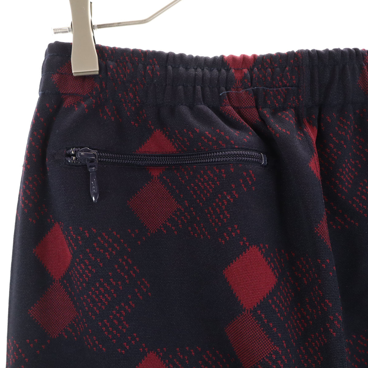 Needles ニードルズ 日本製 総柄 トラックパンツ S ネイビー系 ジャージ メンズ