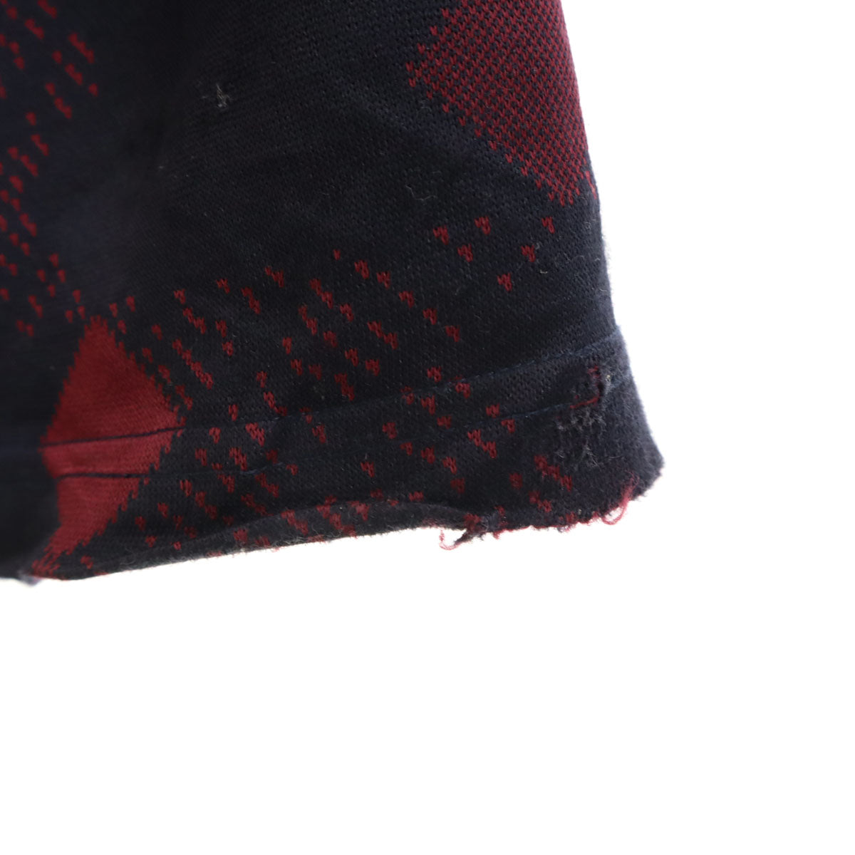 Needles ニードルズ 日本製 総柄 トラックパンツ S ネイビー系 ジャージ メンズ