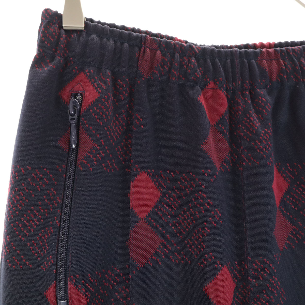 Needles ニードルズ 日本製 総柄 トラックパンツ S ネイビー系 ジャージ メンズ