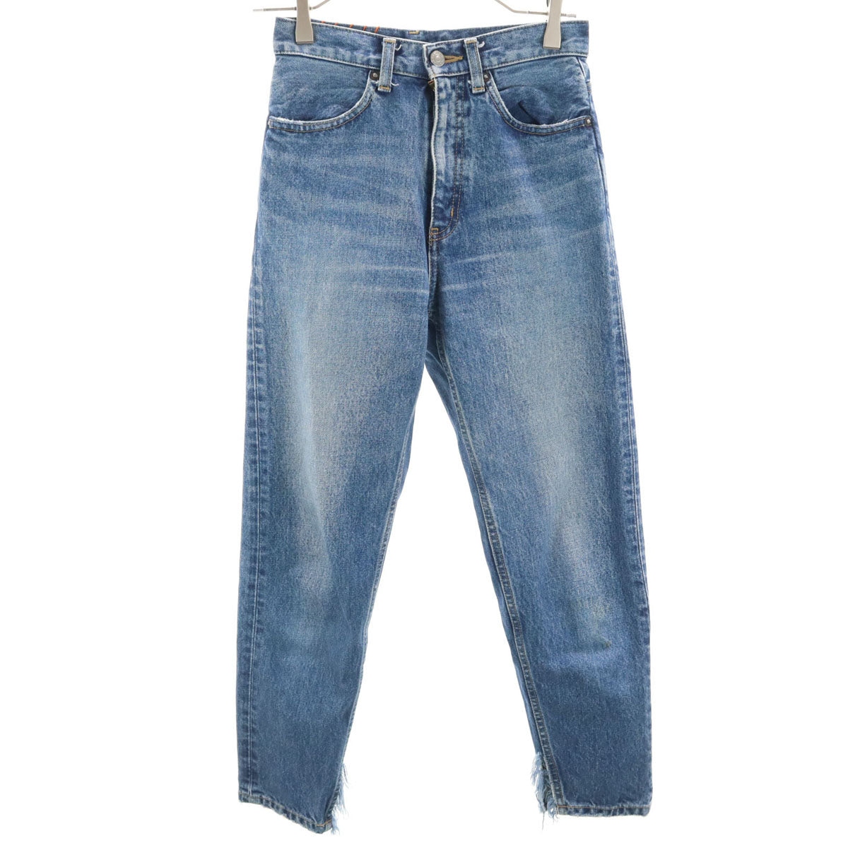 R.H. ViNTAGE アールエイチヴィンテージ 日本製 カットオフ加工 テーパードデニムパンツ W23 ウォッシュブルー ジーンズ ロンハーマン レディース