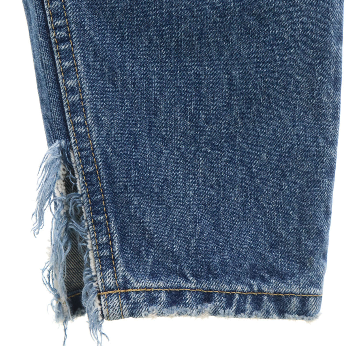 R.H. ViNTAGE アールエイチヴィンテージ 日本製 カットオフ加工 テーパードデニムパンツ W23 ウォッシュブルー ジーンズ ロンハーマン レディース