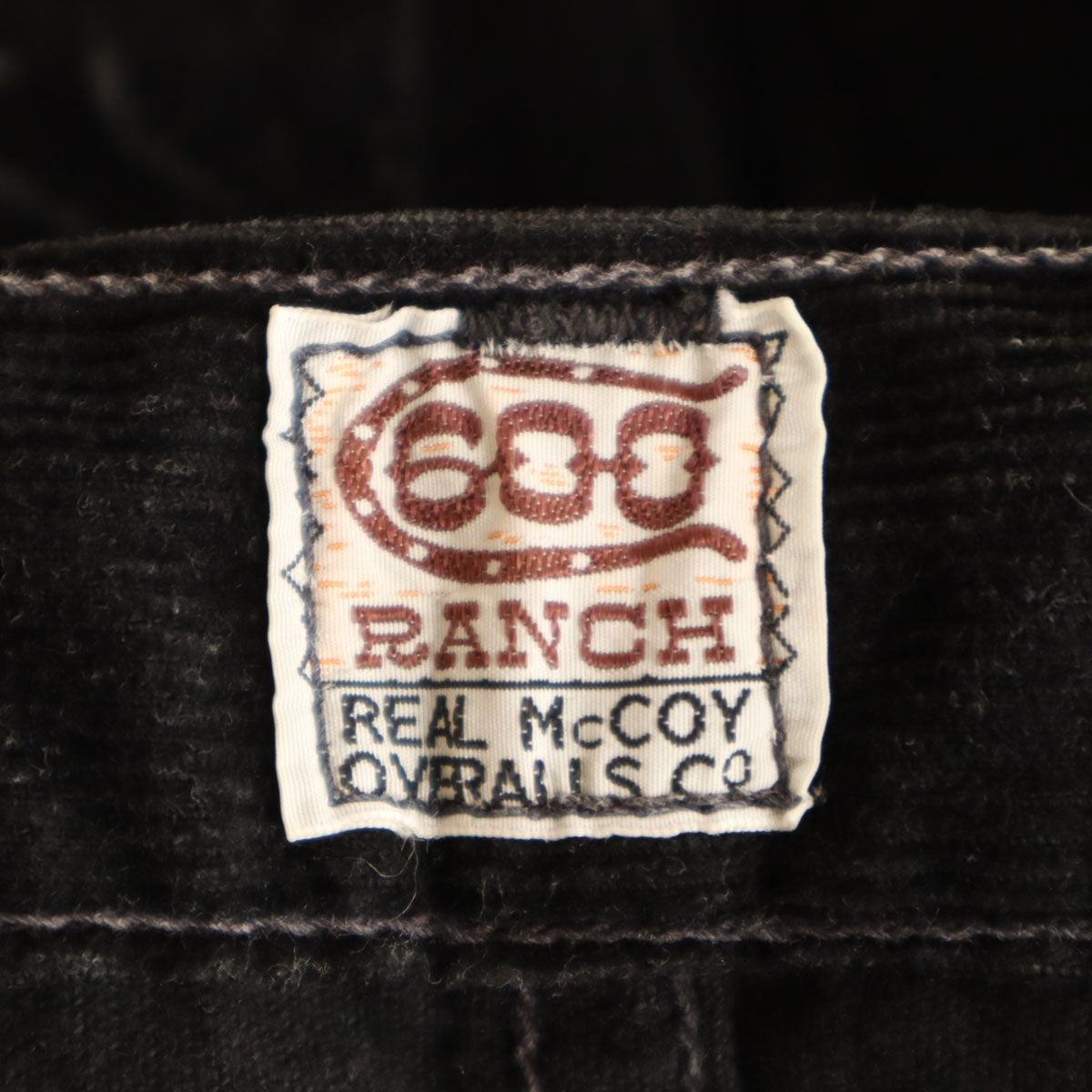 REAL McCOY リアルマッコイ 600R-415Z コーデュロイパンツ W31 ブラック メンズ