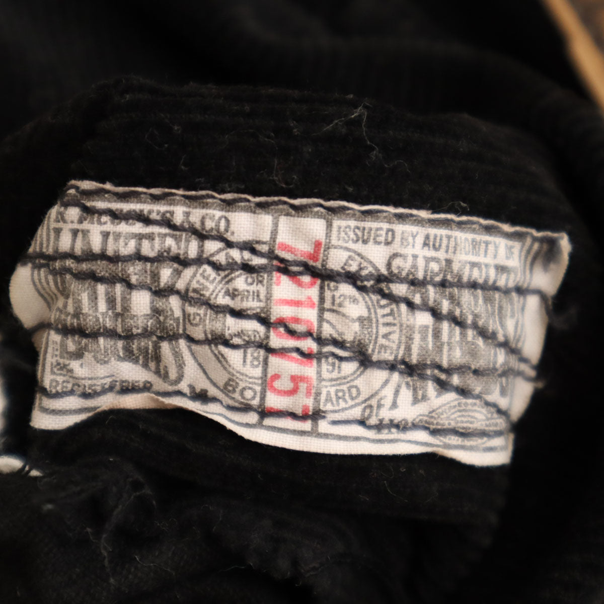 REAL McCOY リアルマッコイ 600R-415Z コーデュロイパンツ W31 ブラック メンズ