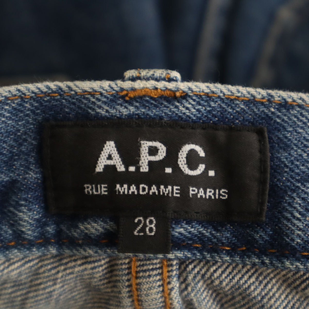 A.P.C. アーペーセー 日本製 テーパードデニムパンツ W28 ウォッシュブルー ジーンズ メンズ