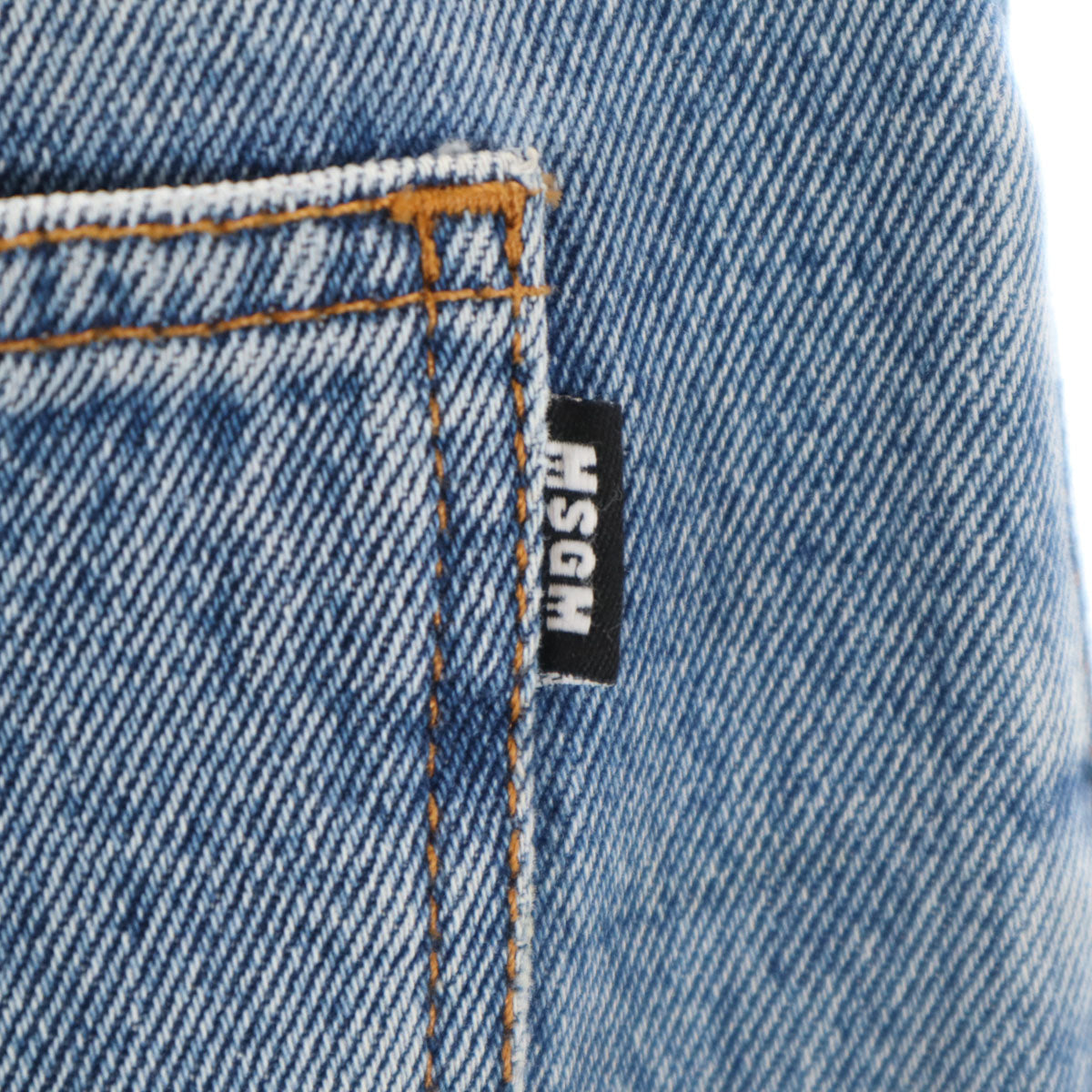 MSGM エムエスジーエム イタリア製 ワイドデニムパンツ 38 ブルー ジーンズ レディース