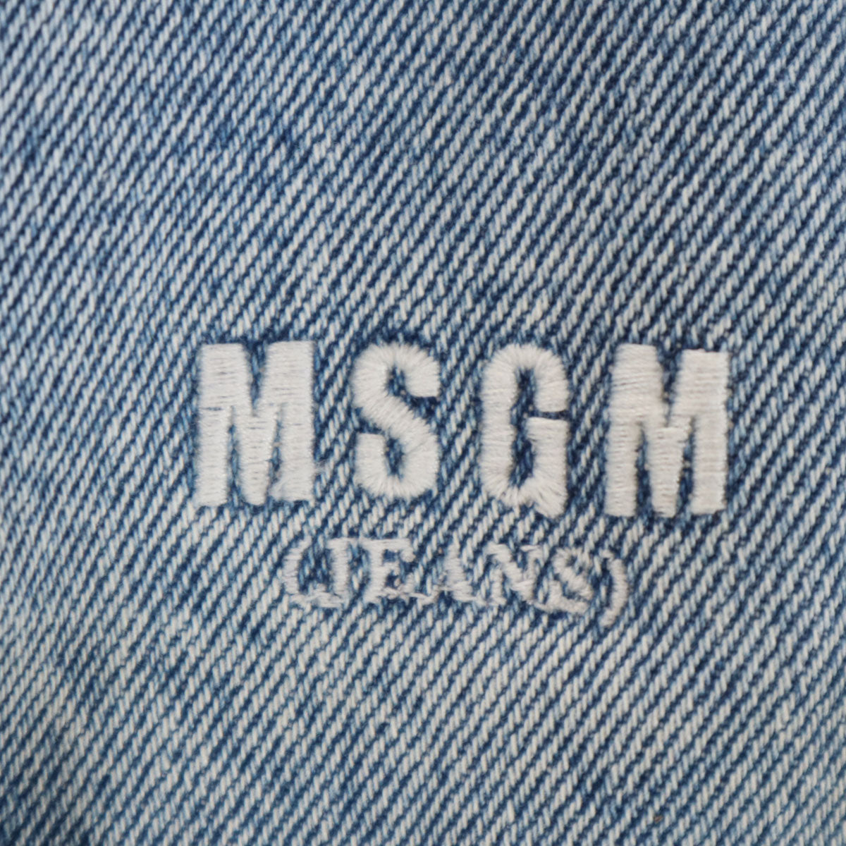 MSGM エムエスジーエム イタリア製 ワイドデニムパンツ 38 ブルー ジーンズ レディース