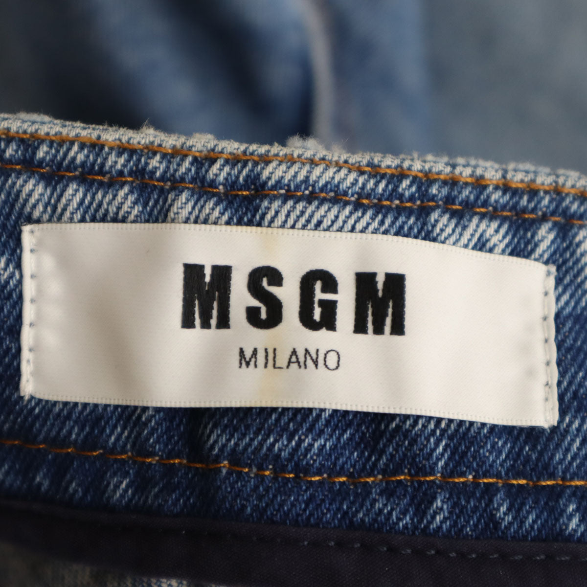 MSGM エムエスジーエム イタリア製 ワイドデニムパンツ 38 ブルー ジーンズ レディース