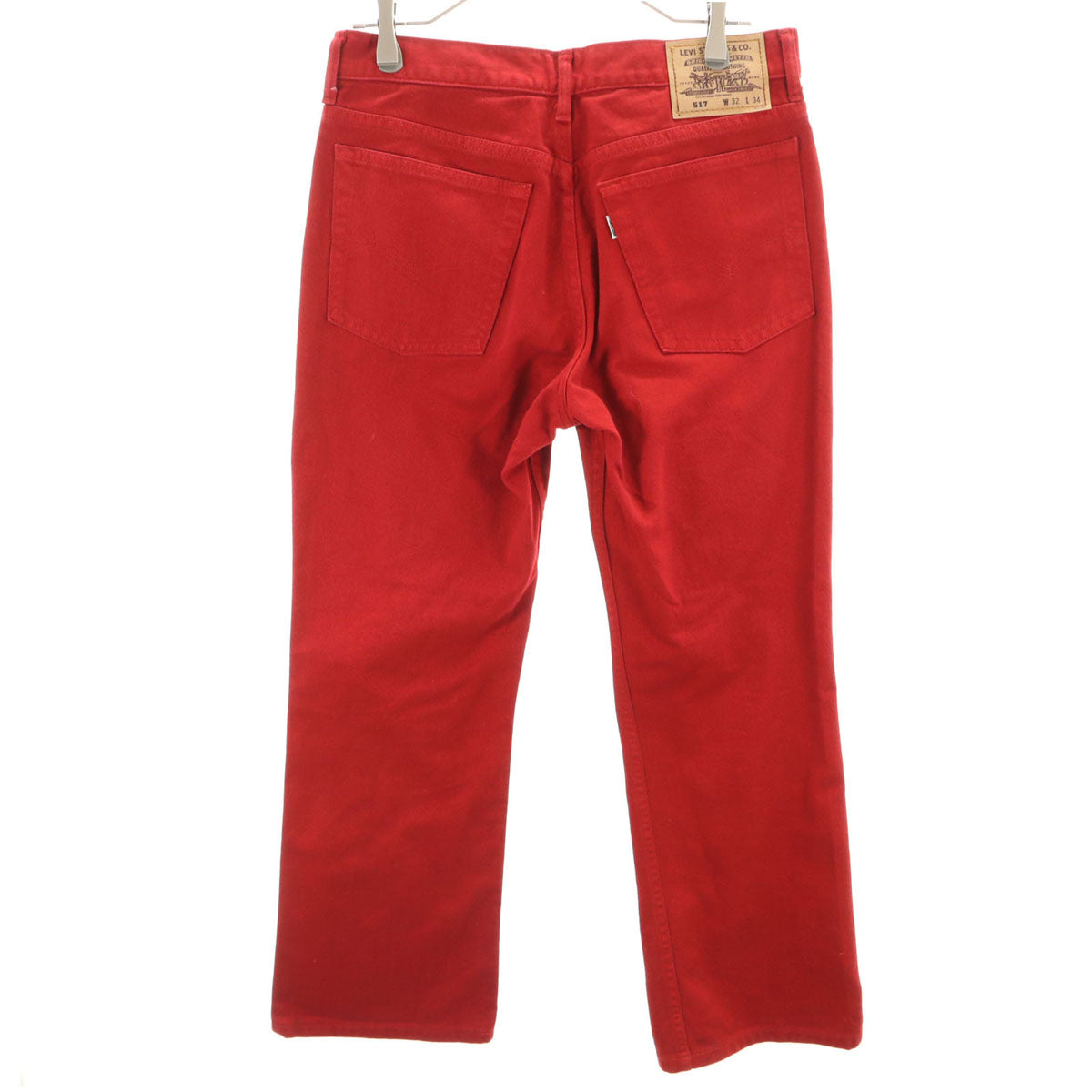 Levi's リーバイス 90s 517 日本製 オールド ブーツカットパンツ W32 レッド メンズ