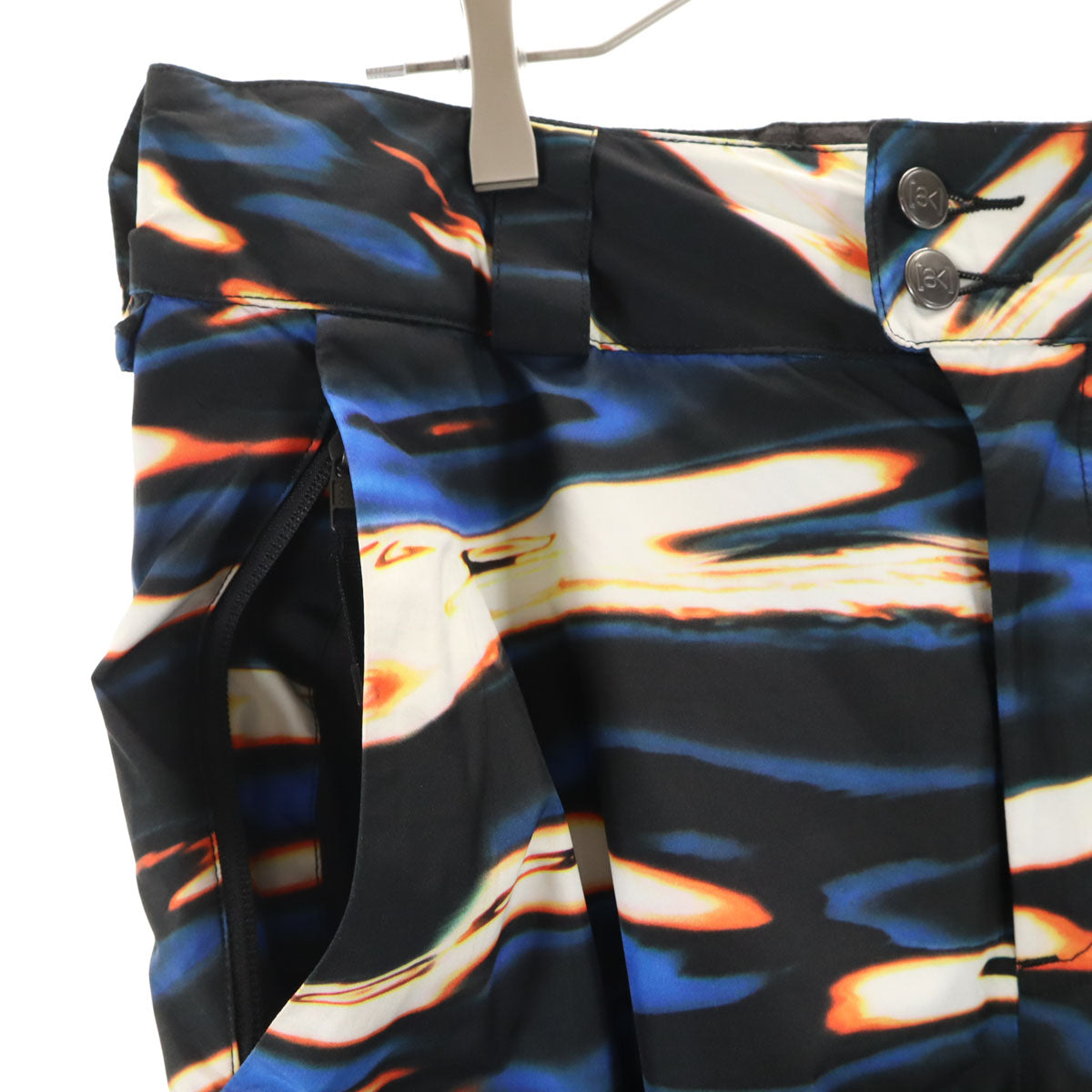 BURTON バートン 総柄 スノーボード パンツ M ブルー系 GORE-TEX スノーウェア メンズ