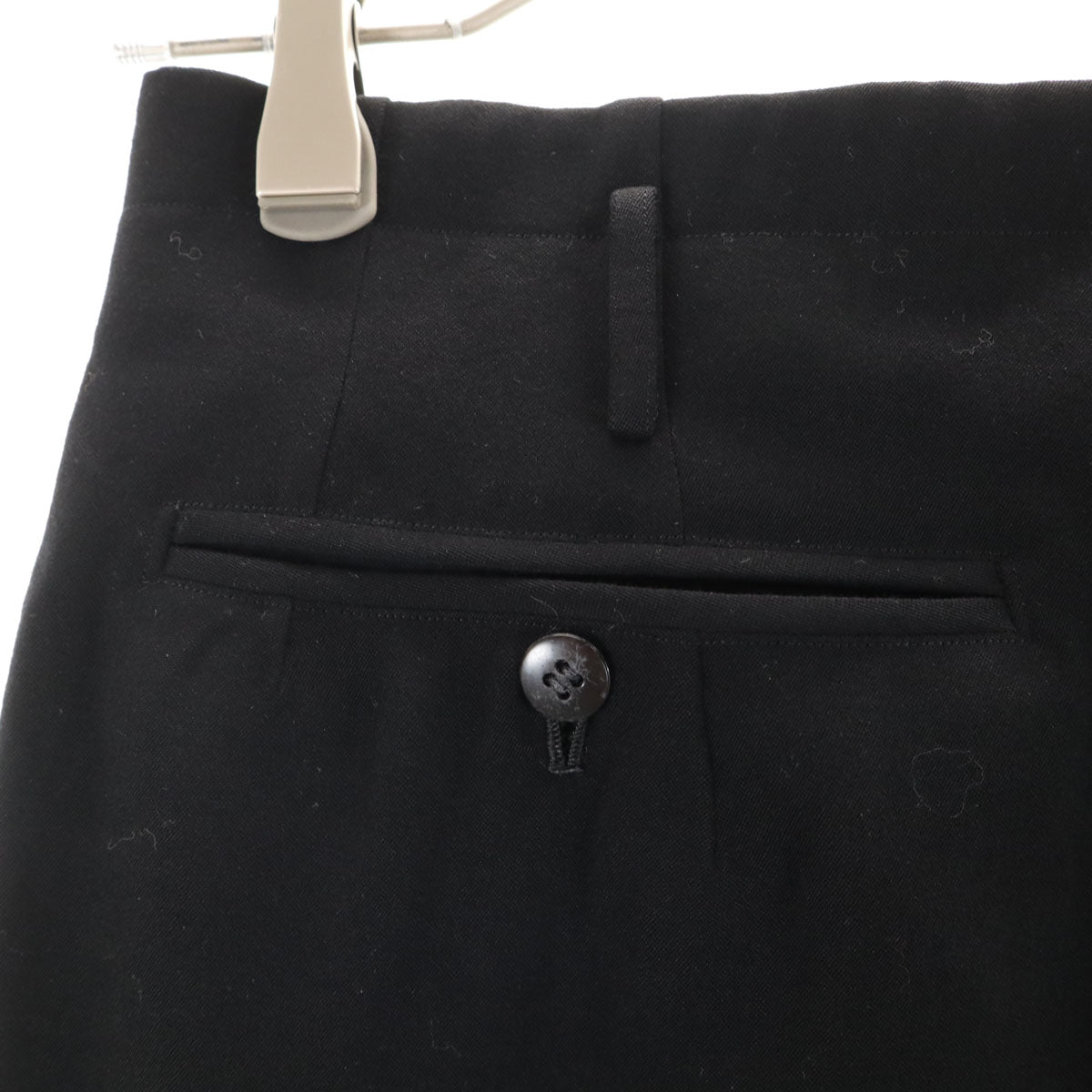 70s イングランド製 タキシードクロス TUXEDO CLOTH ヴィンテージ スラックスパンツ ブラック メンズ