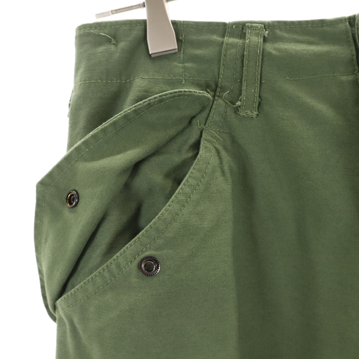 US ARMY アメリカ軍 民間 YMCL ミリタリー カーゴパンツ XS カーキ TALONジップ メンズ