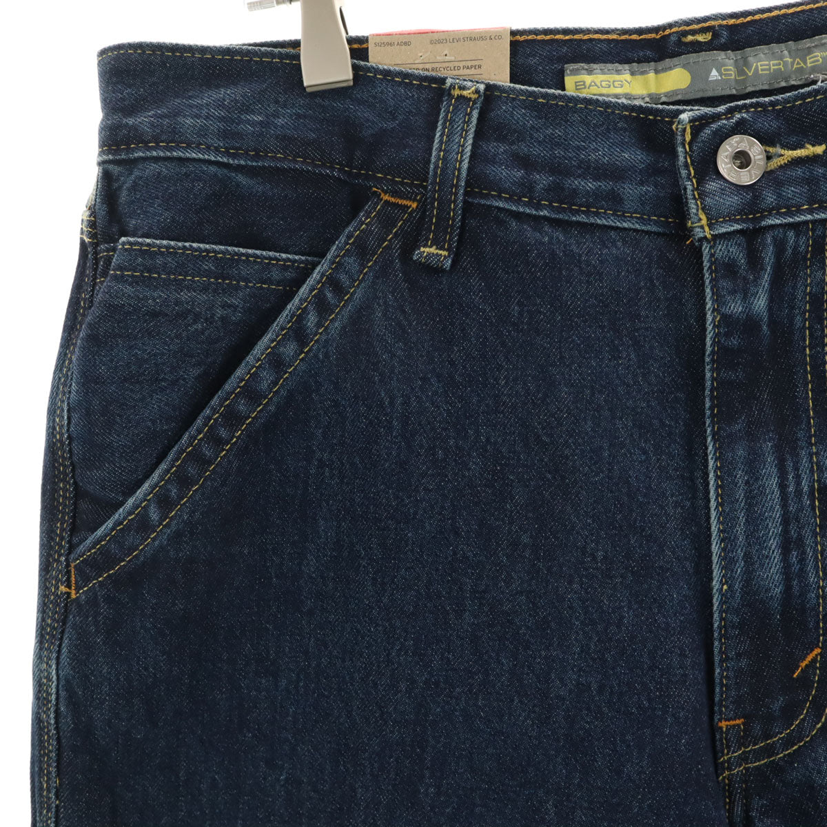 未使用 Levi's リーバイス シルバータブ バギー デニムパンツ W32 インディゴ ペインター ジーンズ メンズ