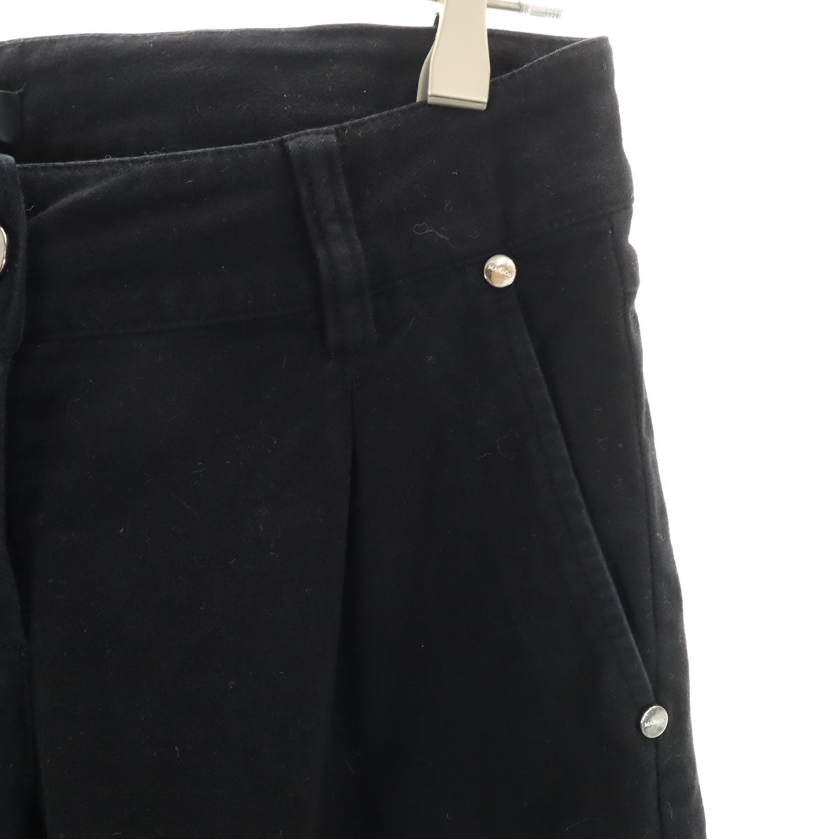 MAX&CO マックスアンドコー スリムパンツ 38 ブラック マックスマーラ レディース