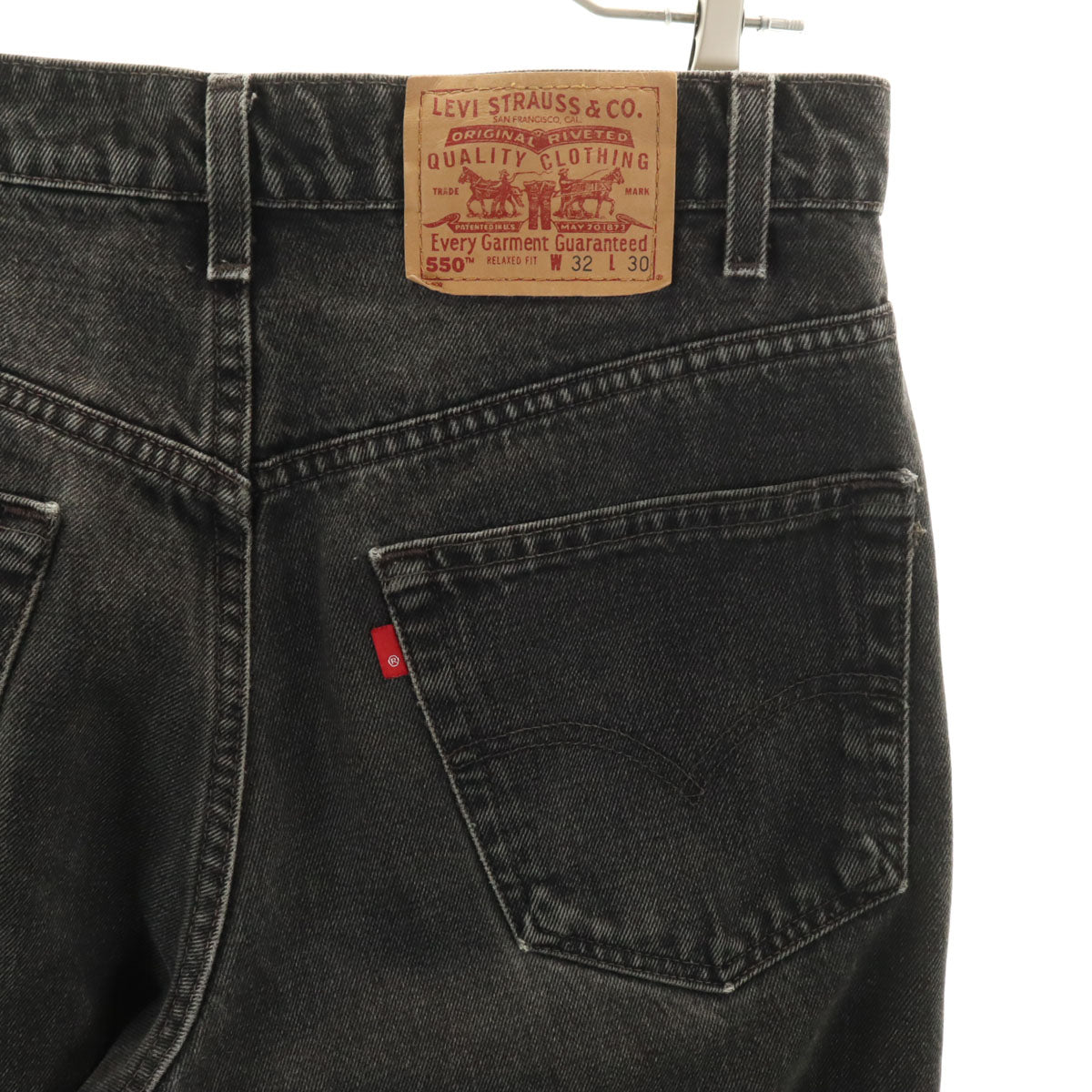 Levi's リーバイス 90s 550 オールド テーパードデニムパンツ W32 ブラック ジーンズ メンズ