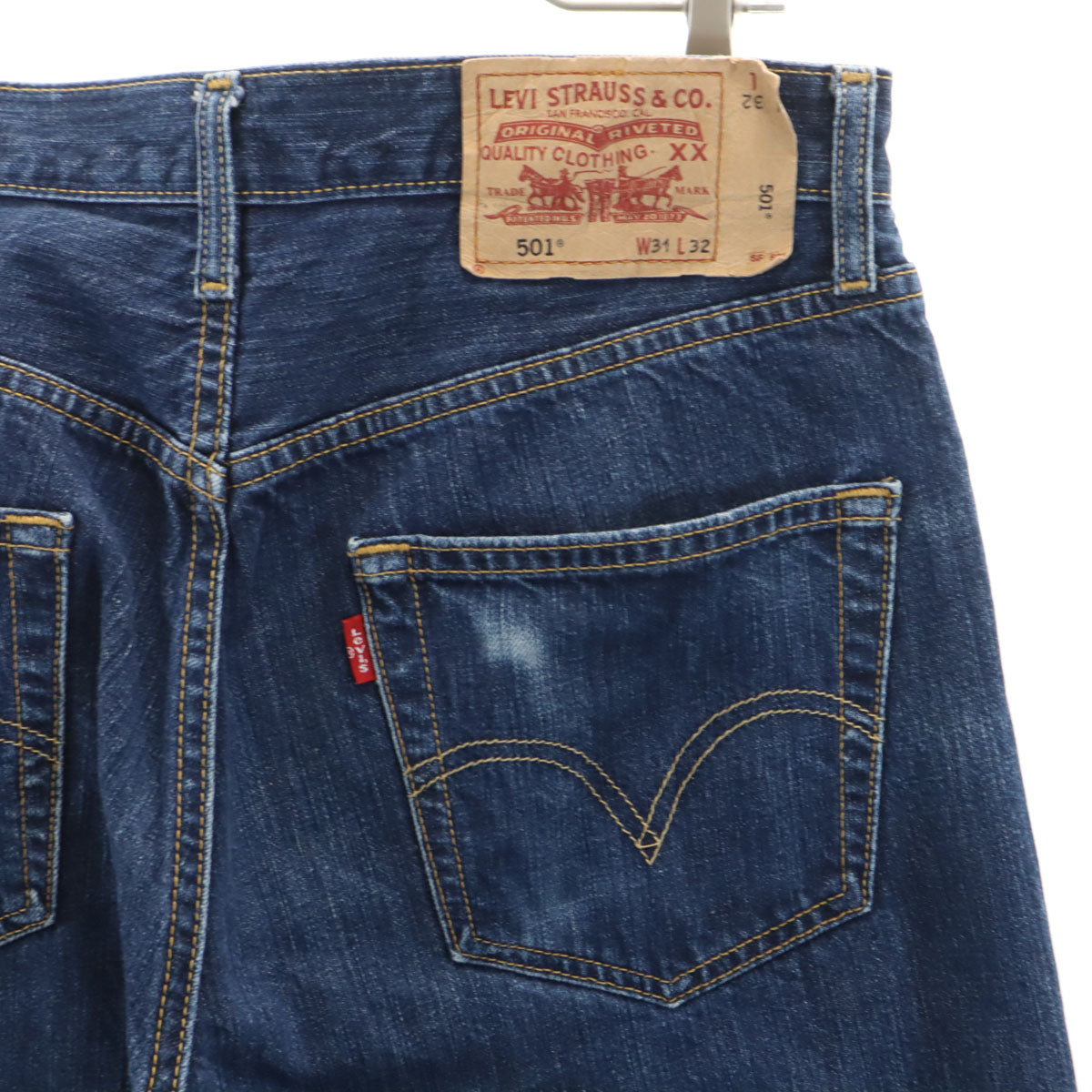 Levi's リーバイス 501 ストレートデニムパンツ W31 ウォッシュブルー ジーンズ メンズ
