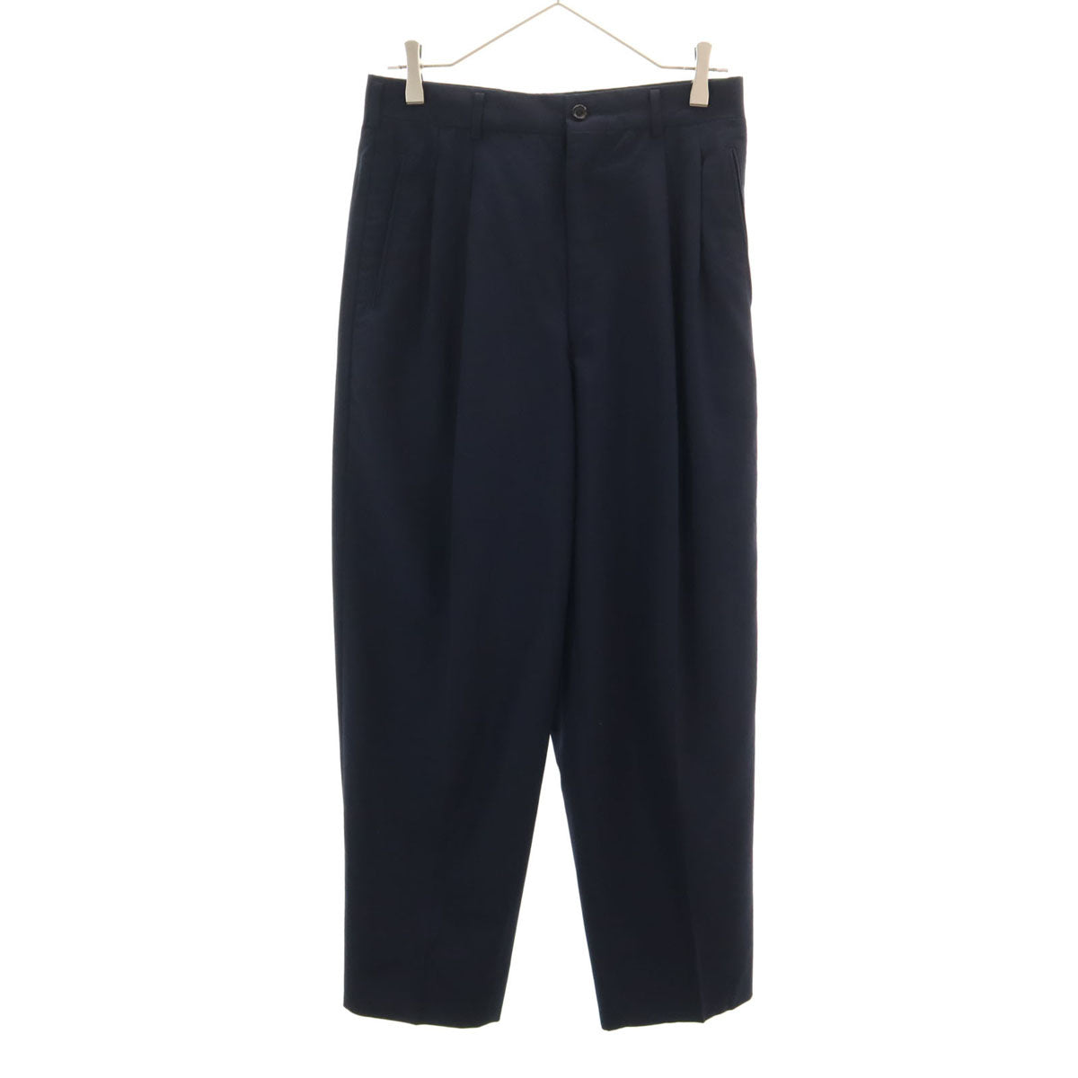 COMME des GARCONS HOMME コムデギャルソンオム 1991年 90s 日本製 オールド タック テーパードパンツ S ネイビー メンズ