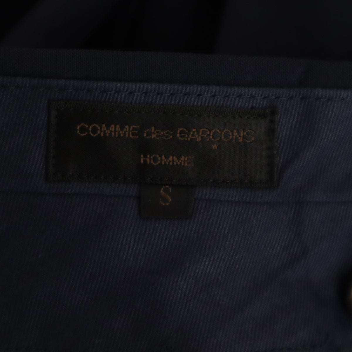 COMME des GARCONS HOMME コムデギャルソンオム 1991年 90s 日本製 オールド タック テーパードパンツ S ネイビー メンズ