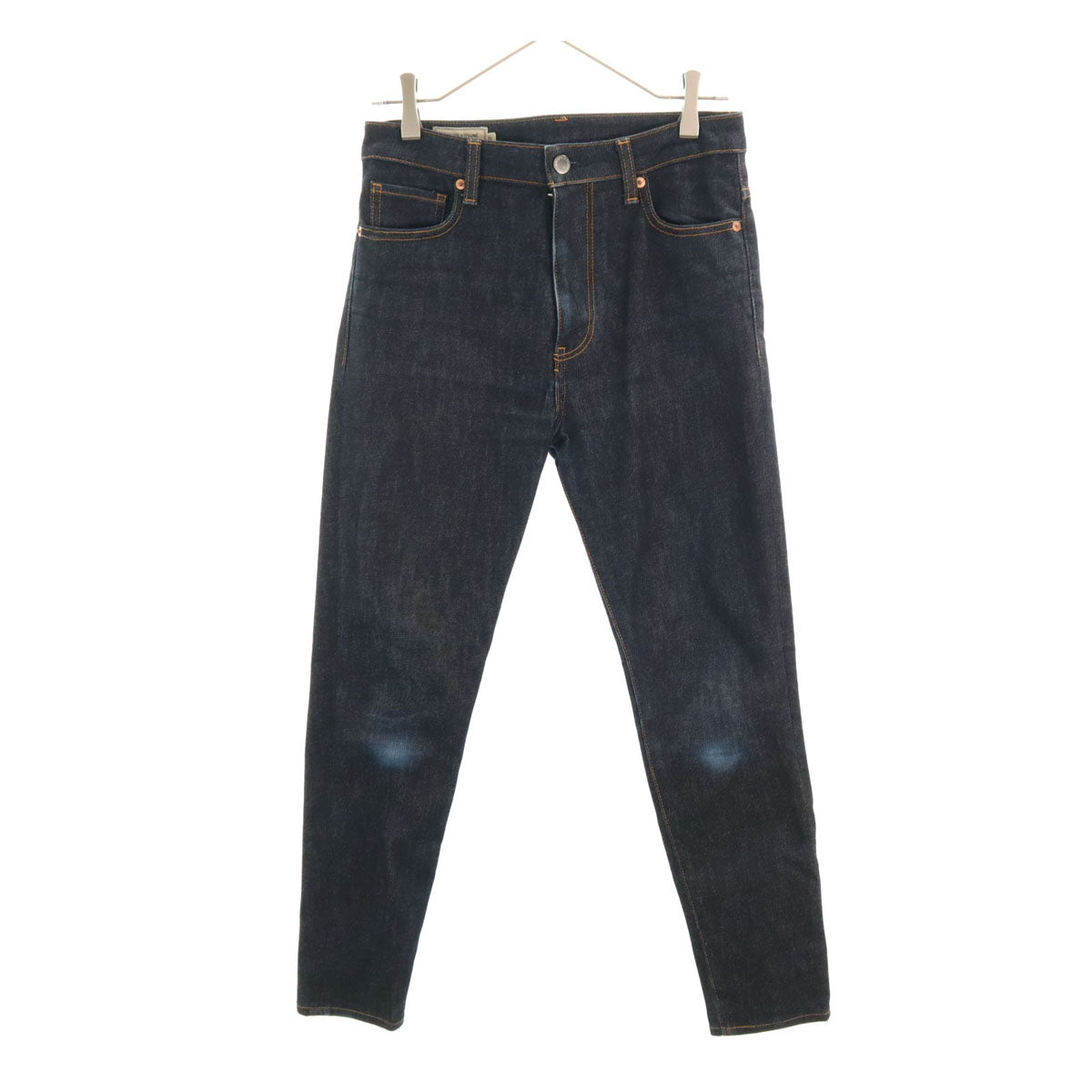 MAISON KITSUNE メゾンキツネ 日本製 スリムデニムパンツ W27 インディゴ ジーンズ レディース