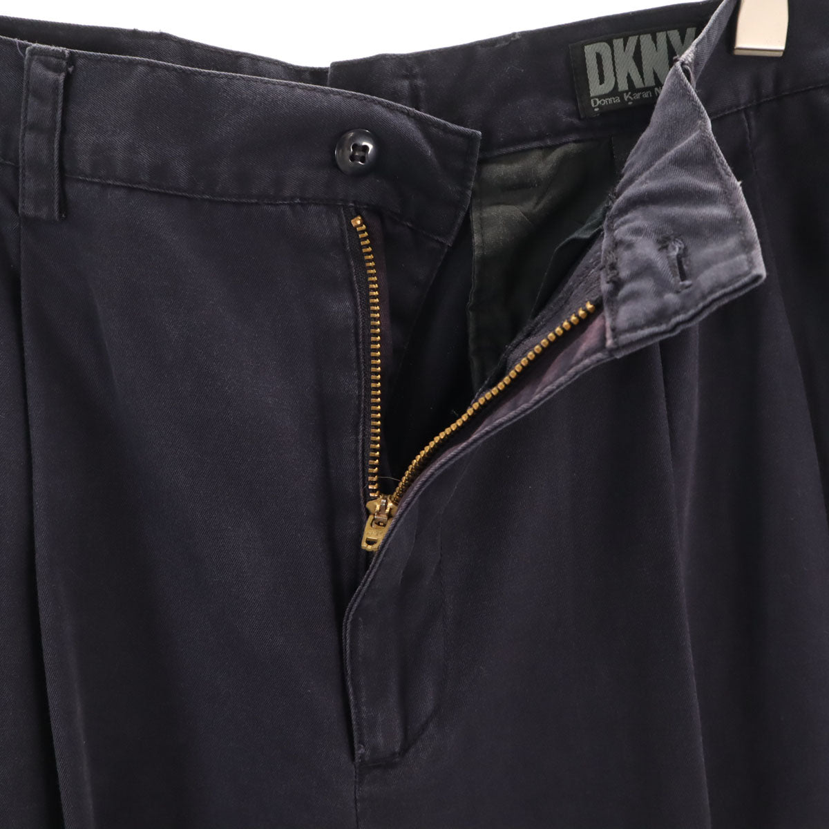 DKNY DONNA KARAN NEW YORK ダナキャランニューヨーク チノパンツ W32 ネイビー メンズ