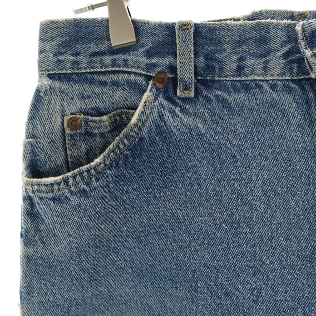 Lee リー 90s USA製 オールド テーパードデニムパンツ 15 M ブルー ジーンズ レディース