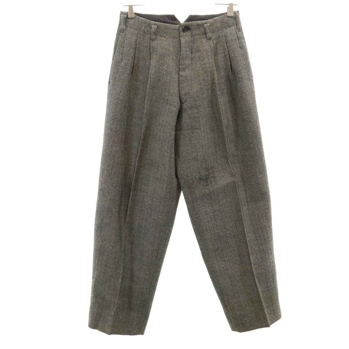 Y’s for men ワイズフォーメン 90s 日本製 オールド ウールパンツ S チャコールブラウン系 メンズ
