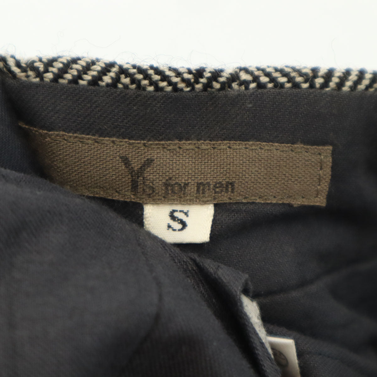 Y’s for men ワイズフォーメン 90s 日本製 オールド ウールパンツ S チャコールブラウン系 メンズ