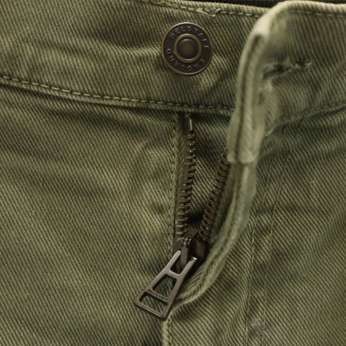 BELSTAFF ベルスタッフ テーパードパンツ W33 カーキ メンズ