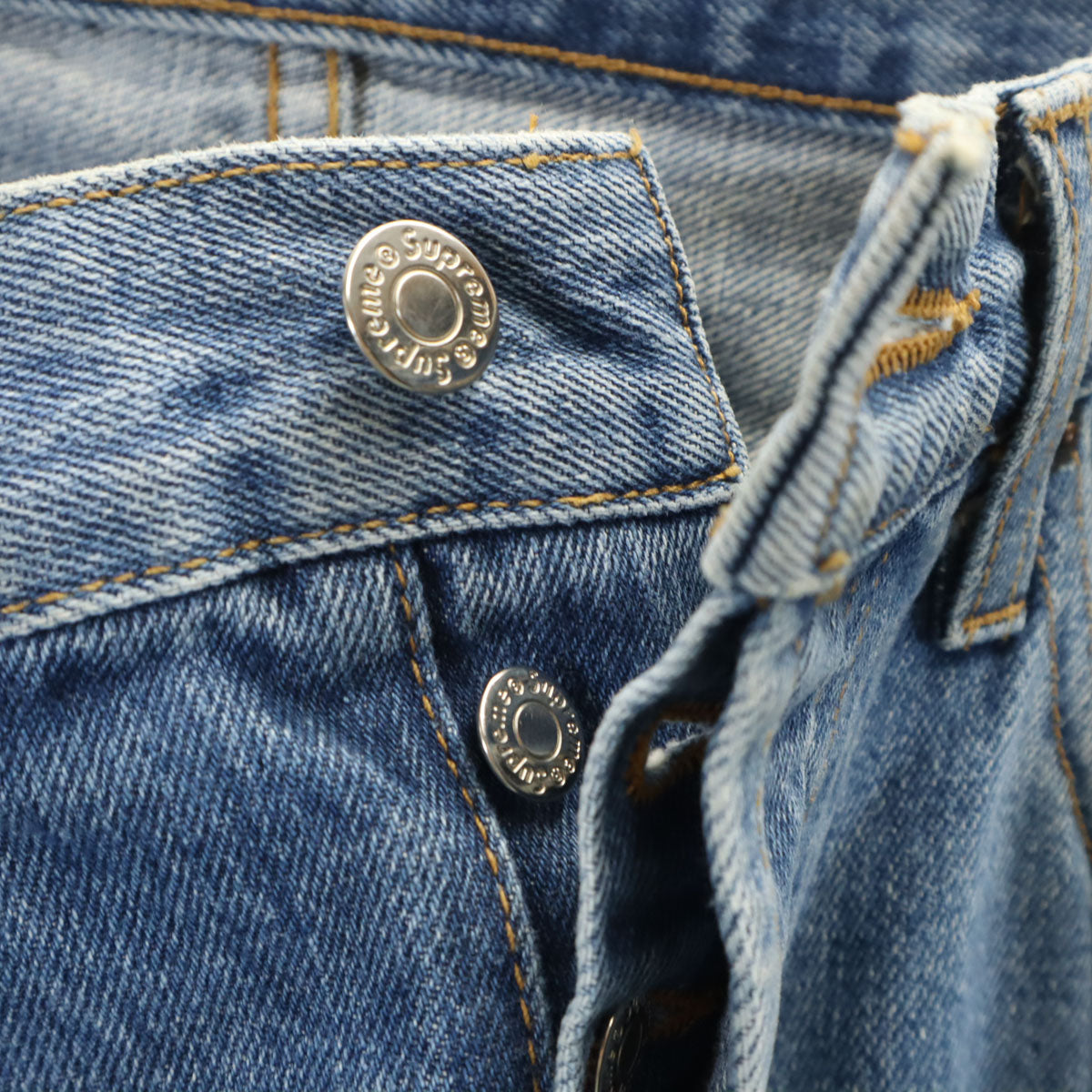 Supreme シュプリーム USA製 デニムパンツ W34 ジーンズ ボタンフライ メンズ