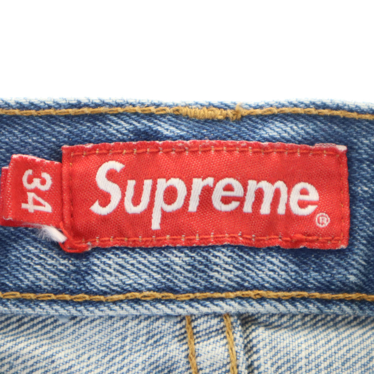 Supreme シュプリーム USA製 デニムパンツ W34 ジーンズ ボタンフライ メンズ
