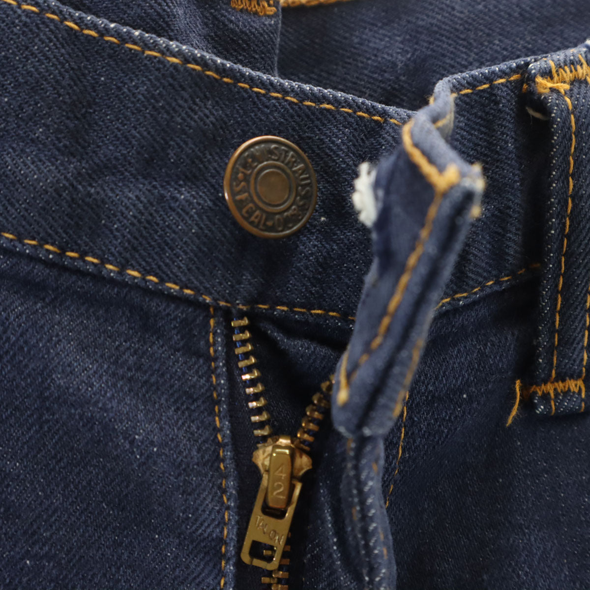 Levi's リーバイス 70s ビックE オレンジタブ フレアデニムパンツ ネイビー系 ジーンズ レディース