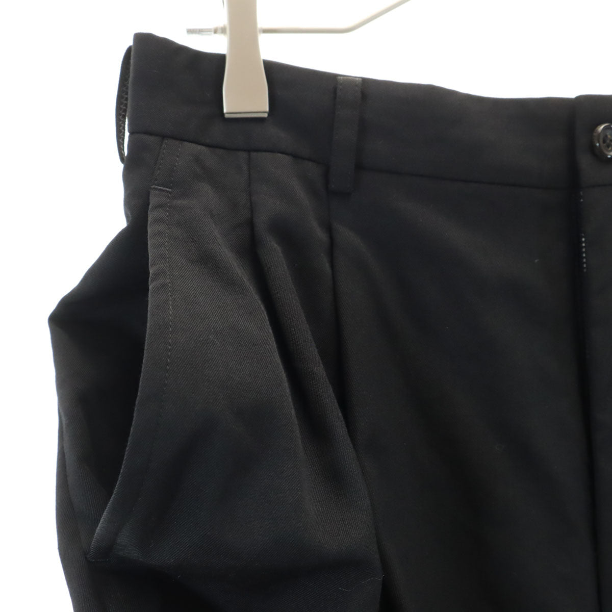 COMME des GARCONS HOMME コムデギャルソンオム 90s 1994年 日本製 ウール オールド タック テーパードパンツ S ブラック メンズ