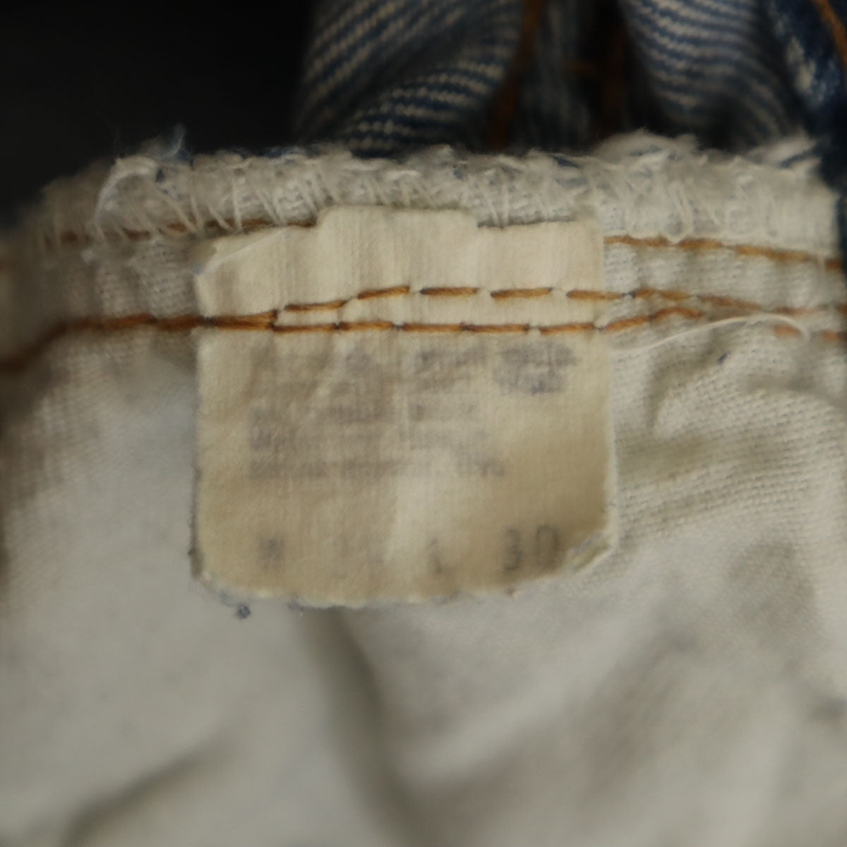 Levi's リーバイス 70s 赤耳 66前期 スモールe ヴィンテージ ボタン裏6 デニムパンツ w29 ブルー系 ジーンズ レディース