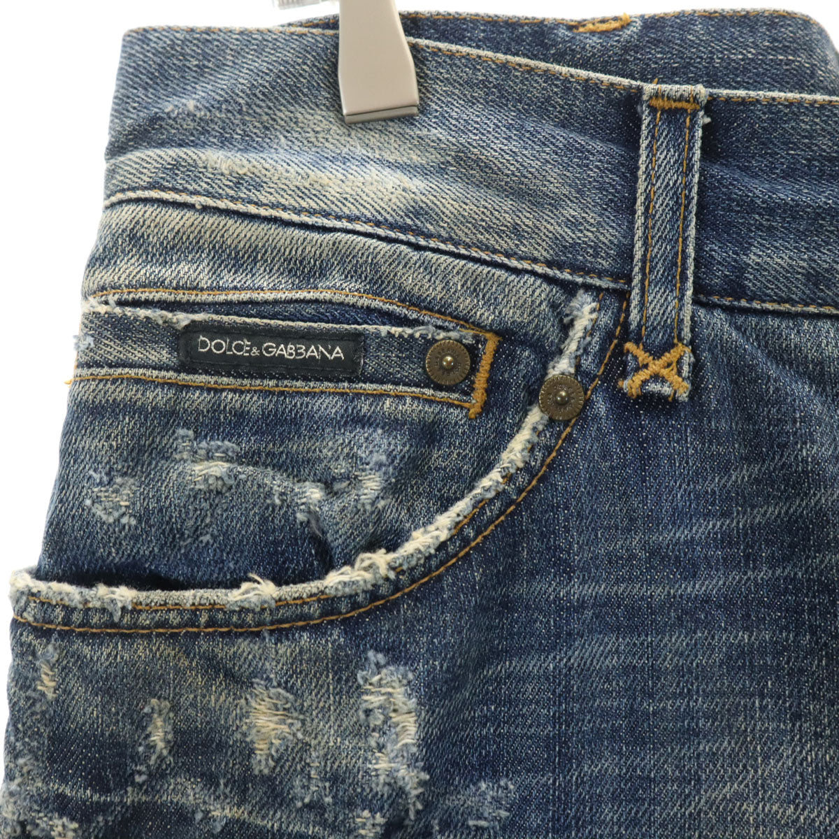 DOLCE&GABBANA ドルチェアンドガッバーナ イタリア製 デニムパンツ 46 インディゴ ジーンズ メンズ