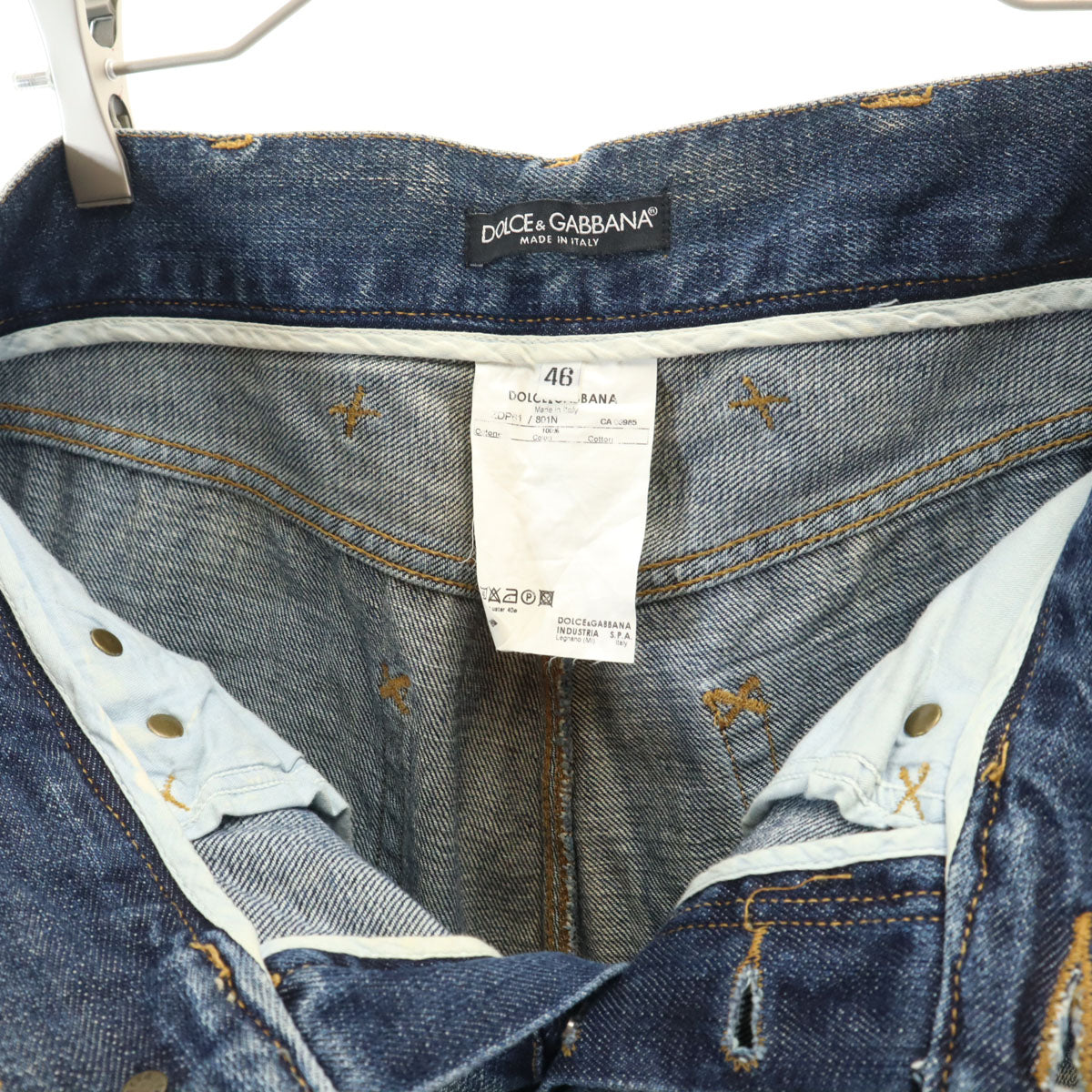 DOLCE&GABBANA ドルチェアンドガッバーナ イタリア製 デニムパンツ 46 インディゴ ジーンズ メンズ