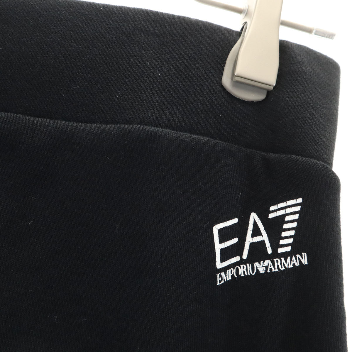 Emporio Armani エンポリオアルマーニ ワイドパンツ S ブラック スウェット レディース