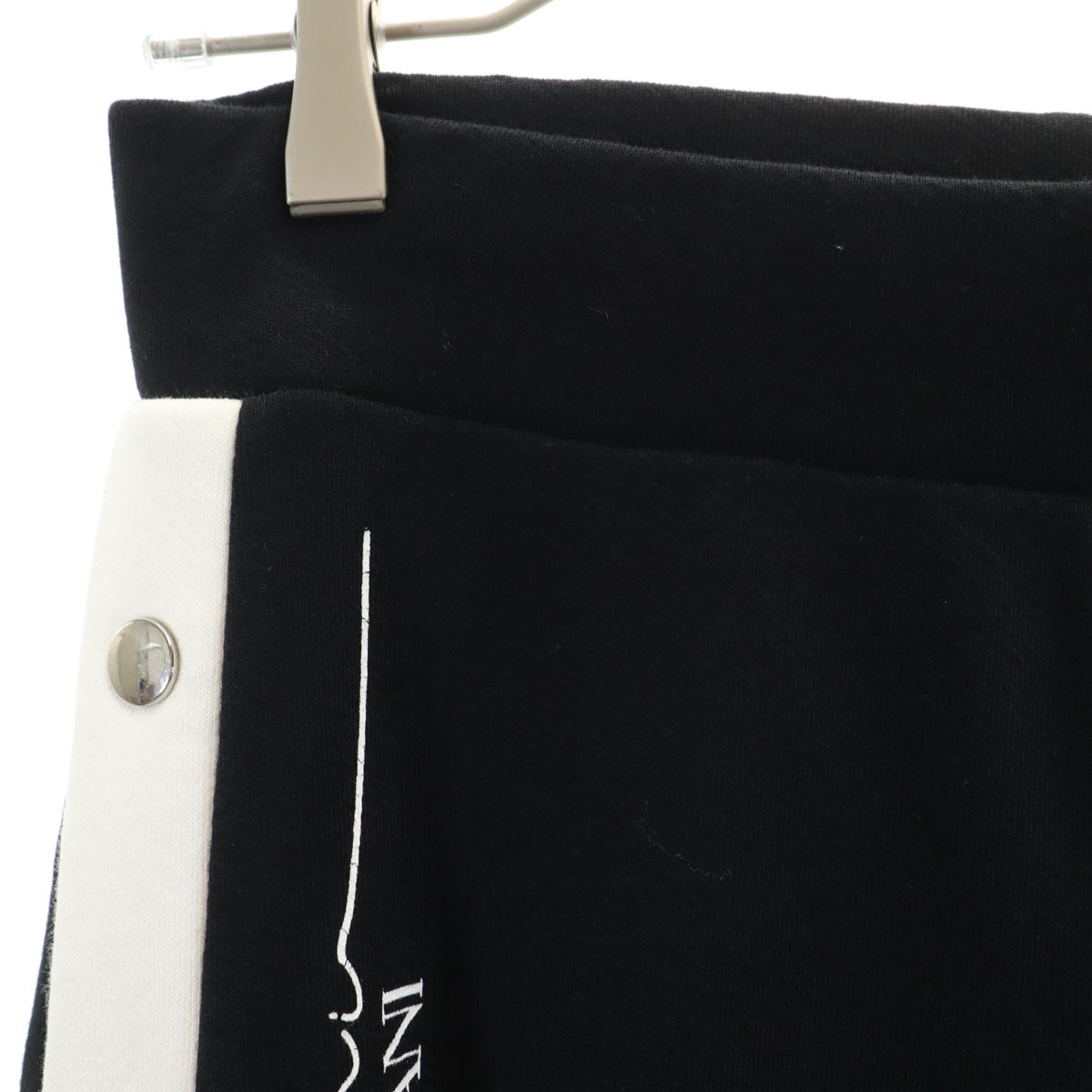 Emporio Armani エンポリオアルマーニ ワイドパンツ S ブラック スウェット レディース