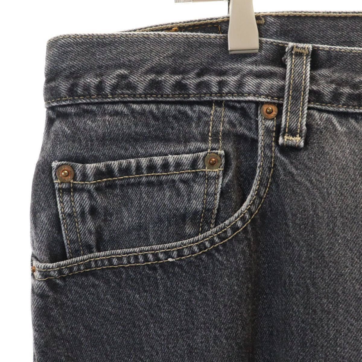 Levi's リーバイス 569 ルーズ ストレートデニムパンツ w38 グレー ジーンズ メンズ