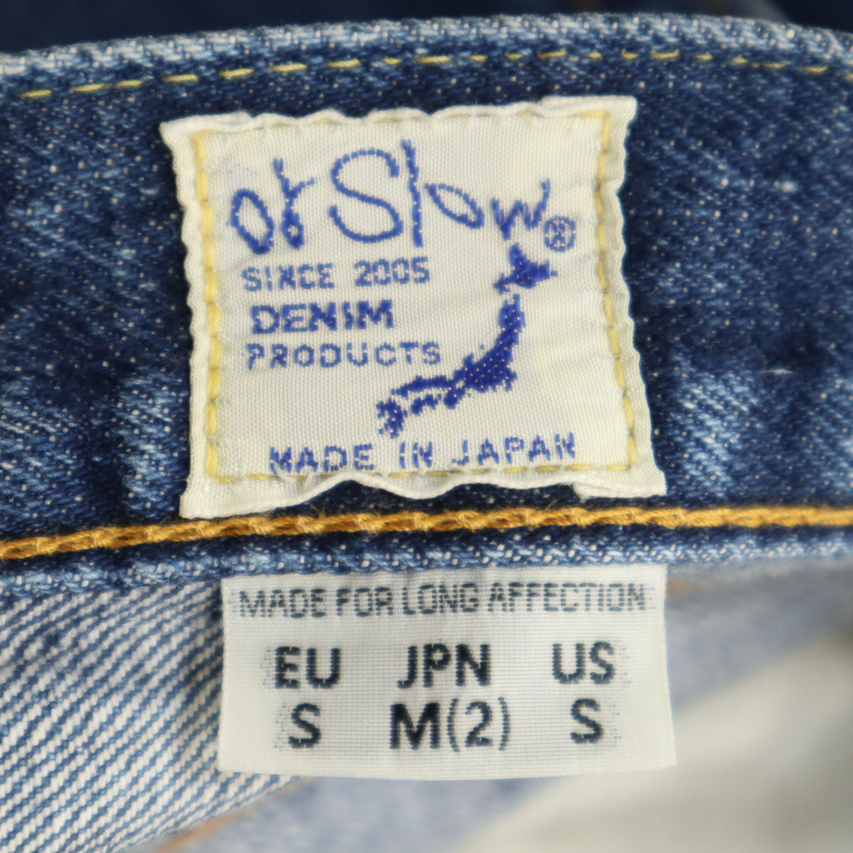 orSlow オアスロウ L105 日本製 デニムパンツ M インディゴ ジーンズ レディース