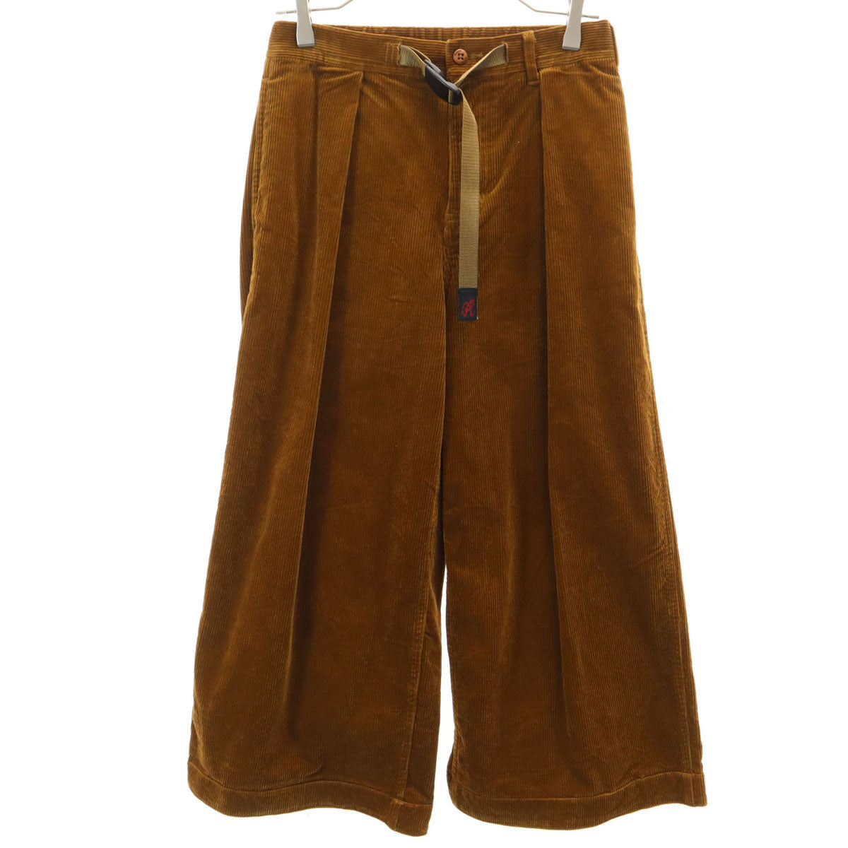 Gramicci グラミチ クロップド コーデュロイ バギーパンツ M キャメル系 アウトドア レディース